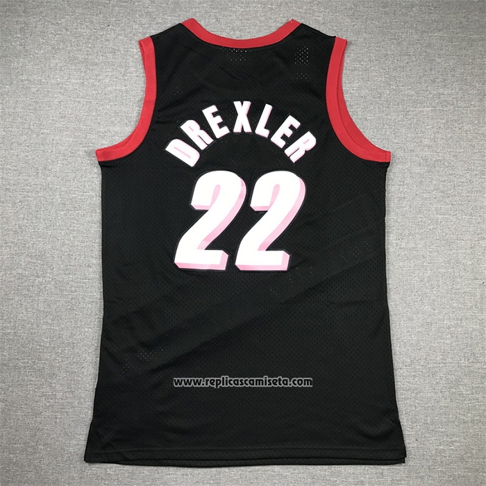 Camiseta Portland Trail Blazers Clyde Drexler #22 Mitchell & Ness 1991-92 Negro